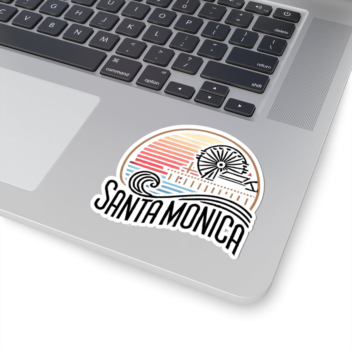 Vibrant Santa Monica Kiss-Cut Sticker