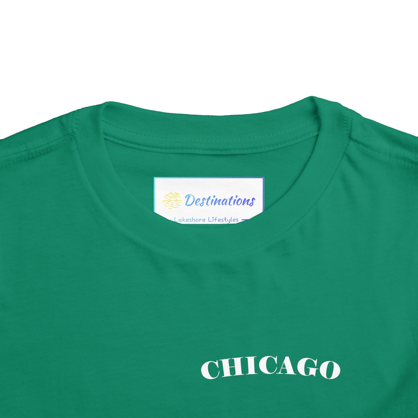 Mystery Noir Chicago Skyline Sunset Unisex Toddler Short Sleeve Tee
