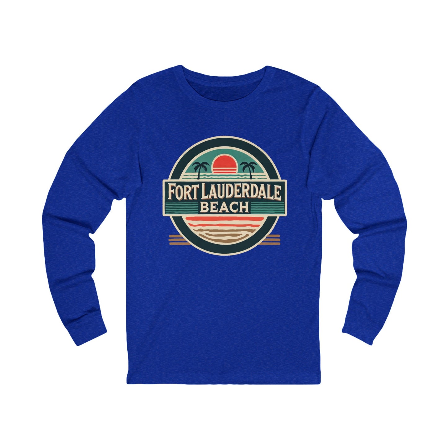 Vintage Fort Lauderdale Unisex Jersey Long Sleeve Tee