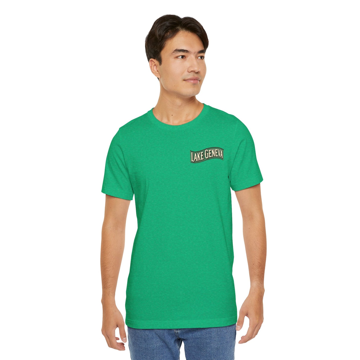 Retro Lake Geneva Unisex Jersey Short Sleeve Tee