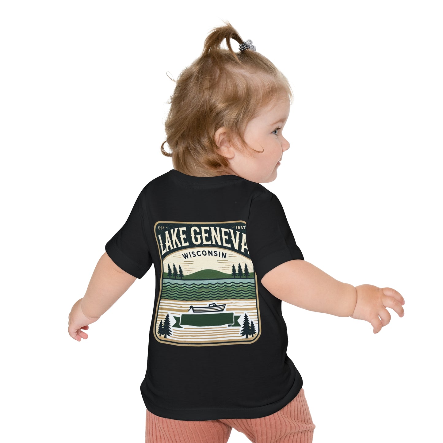 Vintage Lake Geneva Unisex Baby Short Sleeve T-Shirt