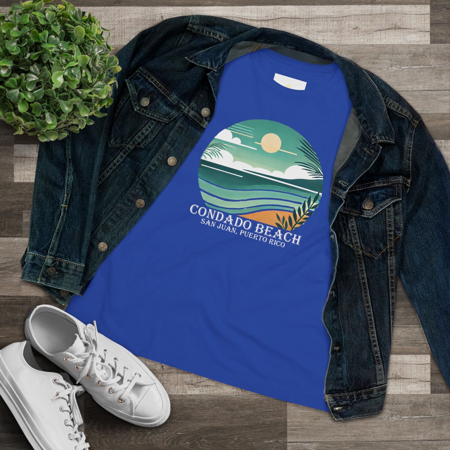 Coastal Vibes Condado Beach Women's Cotton Tee