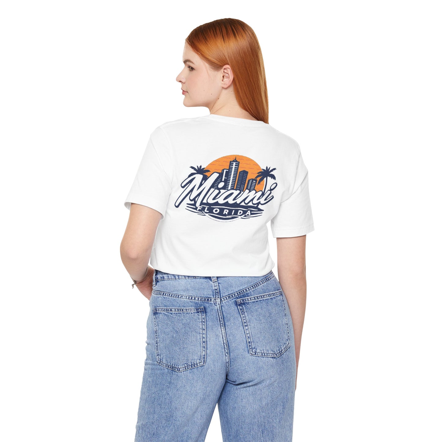Retro Miami Unisex Jersey Short Sleeve Tee