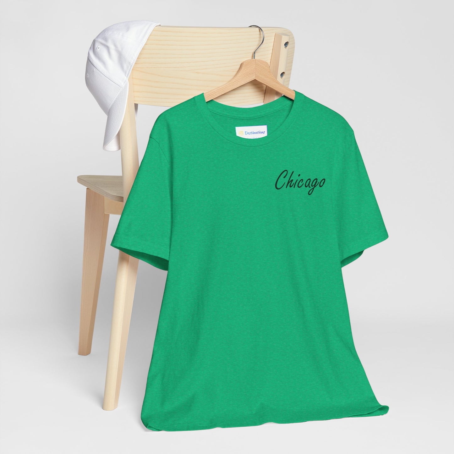 Elegant Chicago Skyline Unisex Jersey Short Sleeve Tee