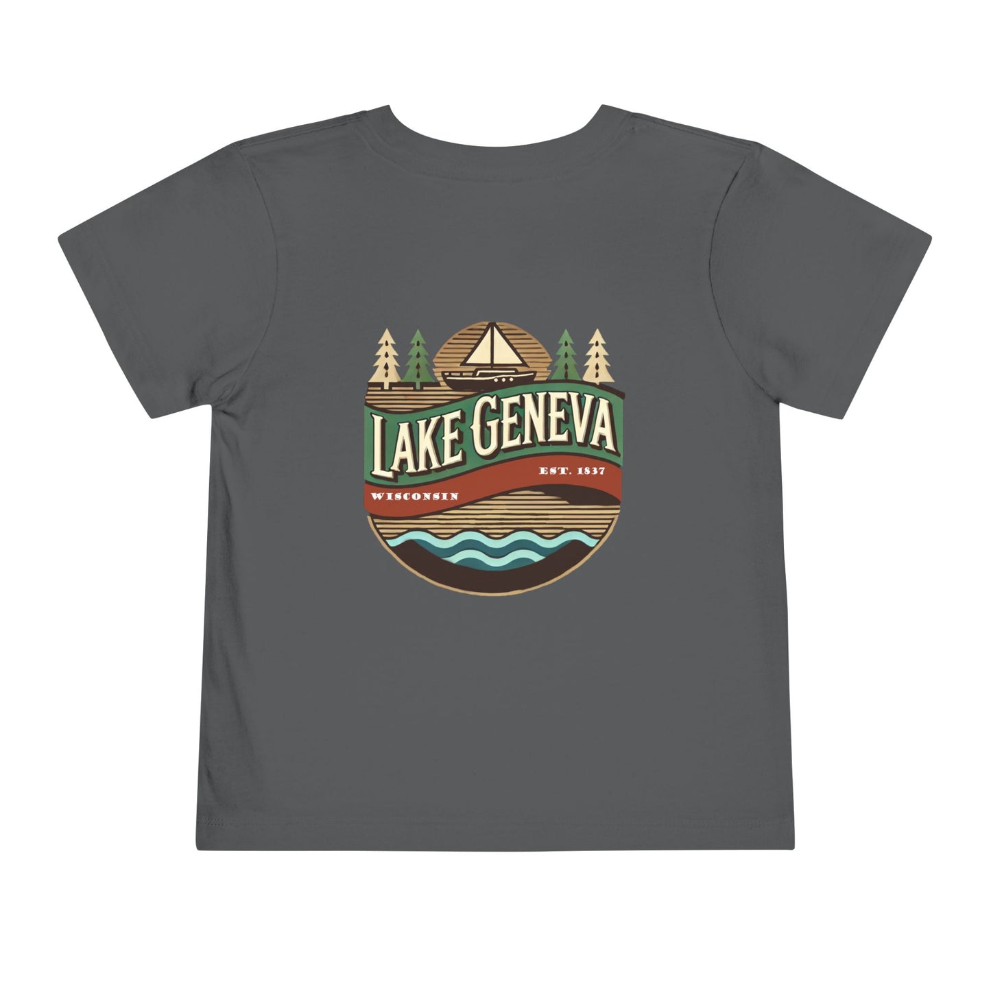 Retro Lake Geneva Unisex Toddler Short Sleeve Tee