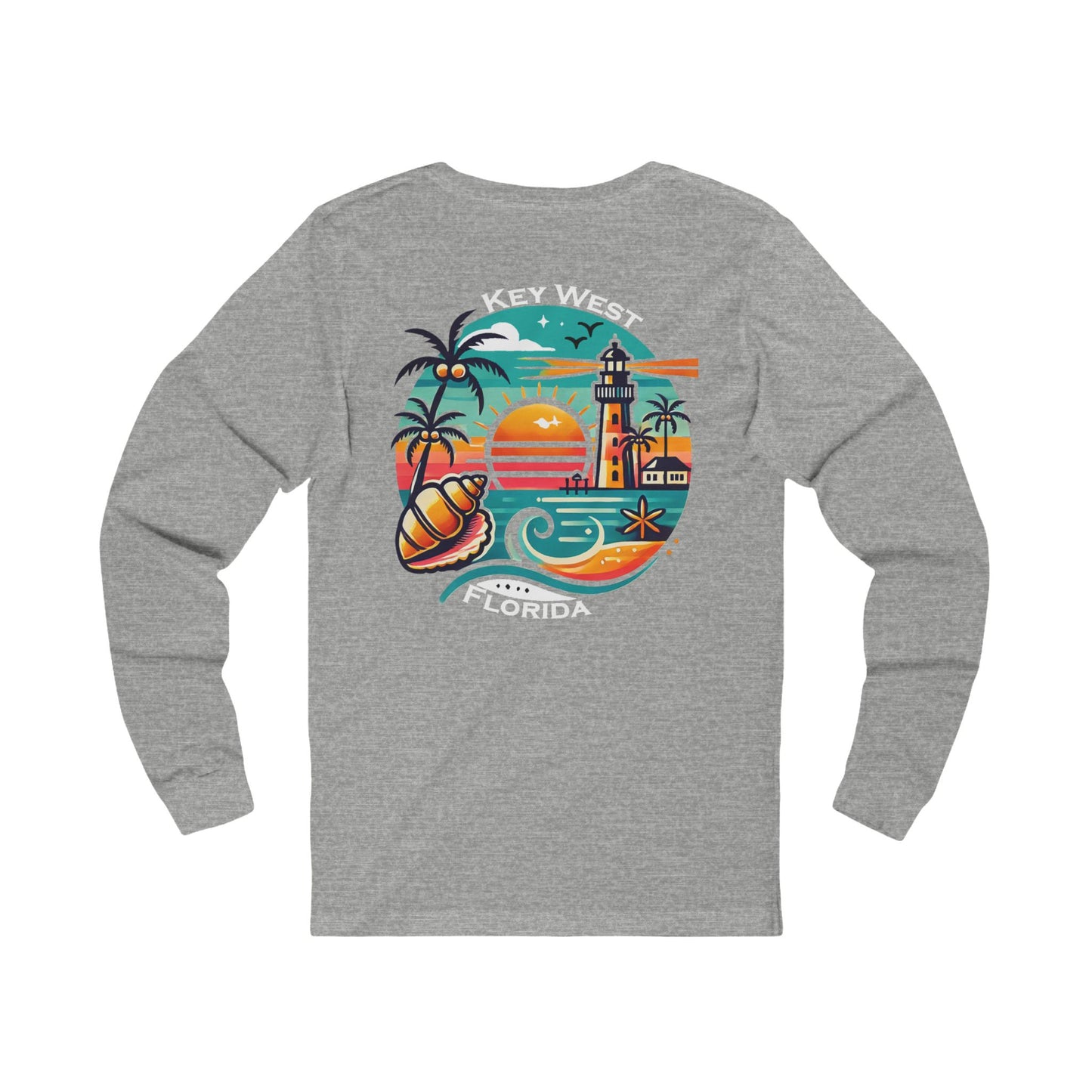 Vibrant Key West Unisex Jersey Long Sleeve Tee