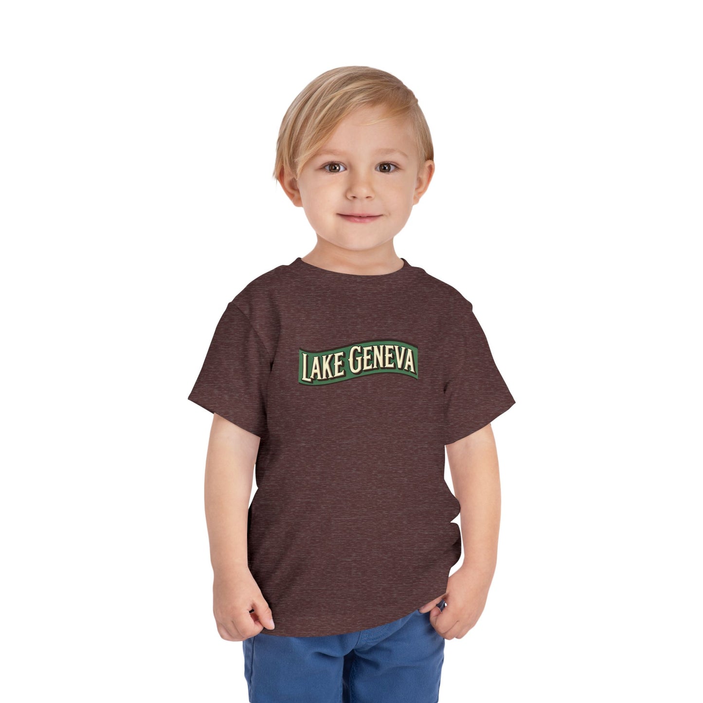 Retro Lake Geneva Unisex Toddler Short Sleeve Tee