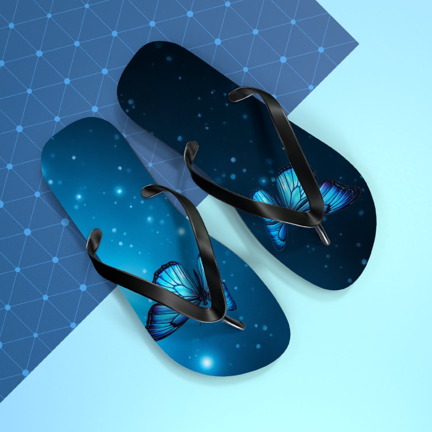 Mystical Butterfly Flip Flops