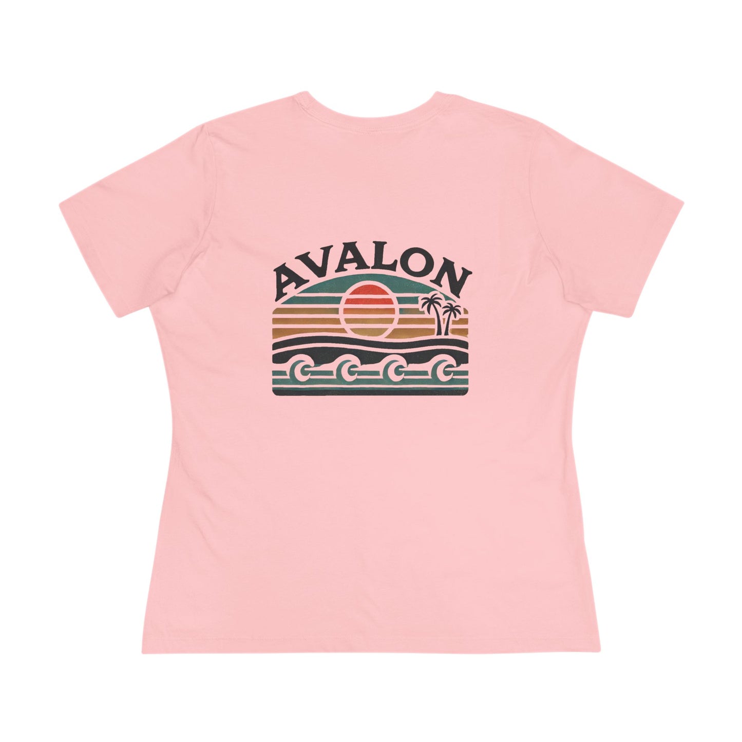 Retro Avalon Sunset Women's Cotton Tee