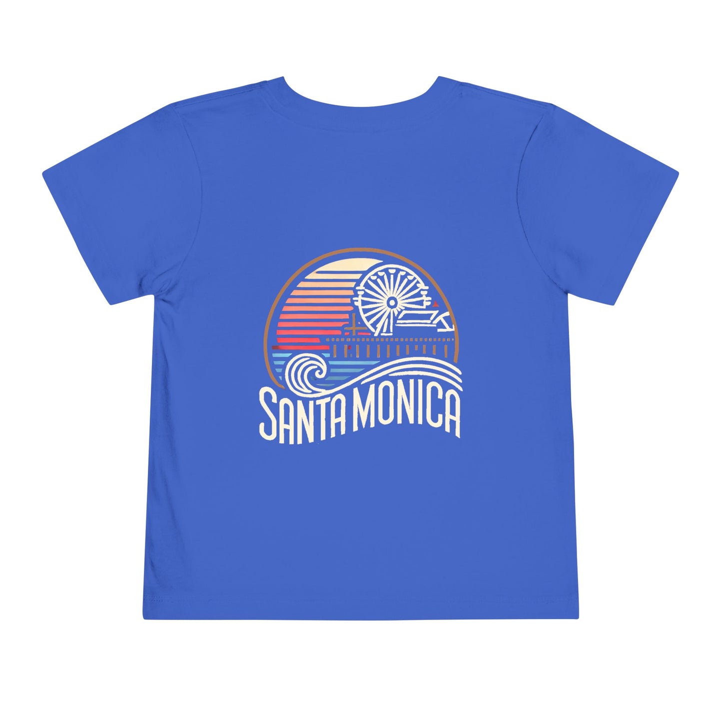 Vibrant Santa Monica Unisex Toddler Short Sleeve Tee