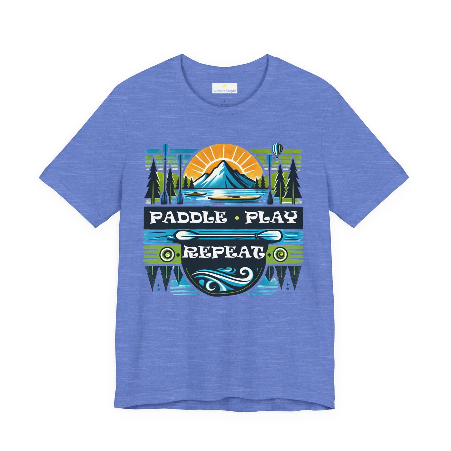 Paddle, Play, Repeat Short Sleeve Tee
