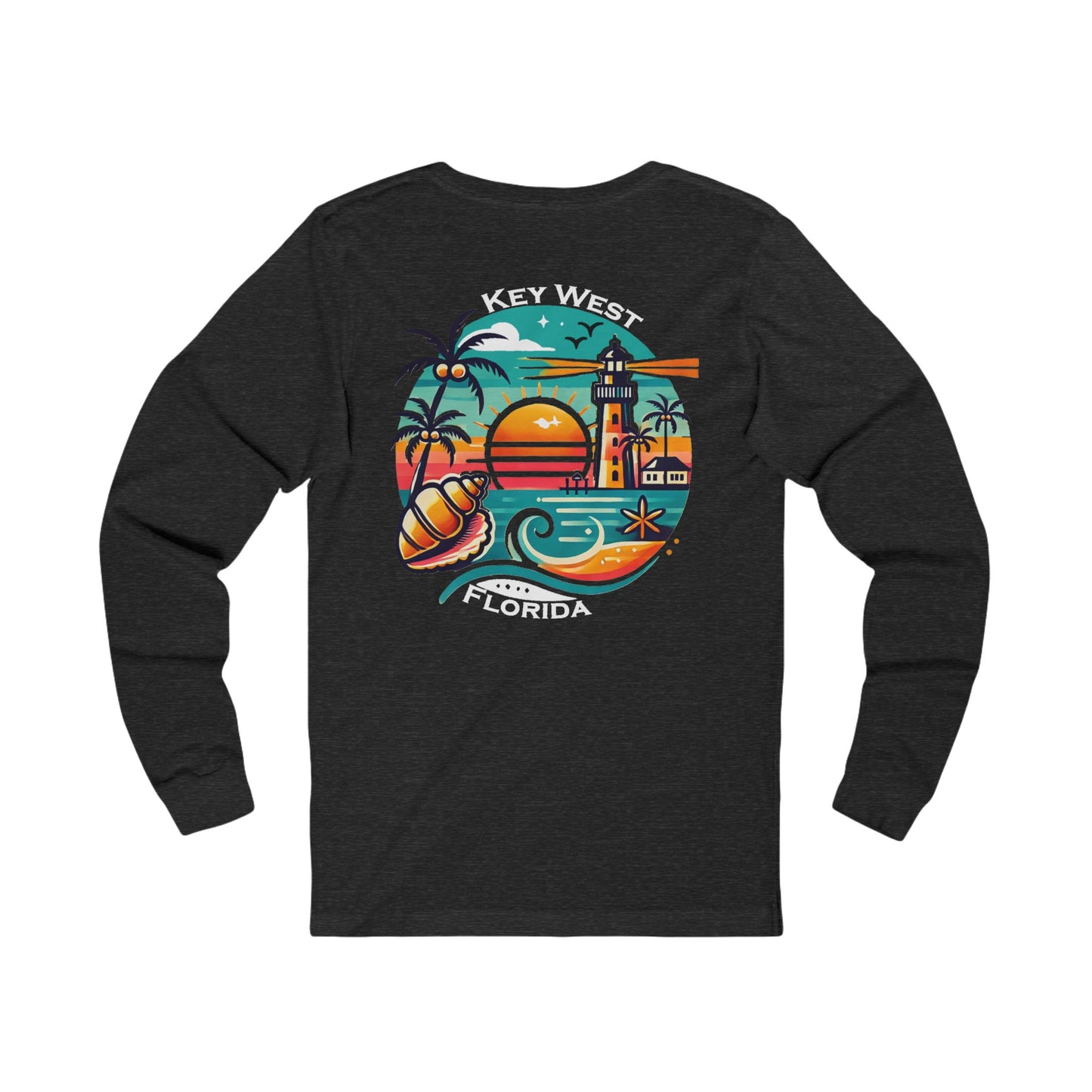 Vibrant Key West Unisex Jersey Long Sleeve Tee