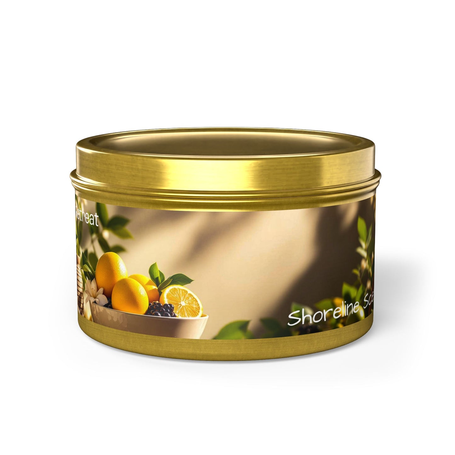 Spa Retreat Scented Rustic Tin Candle