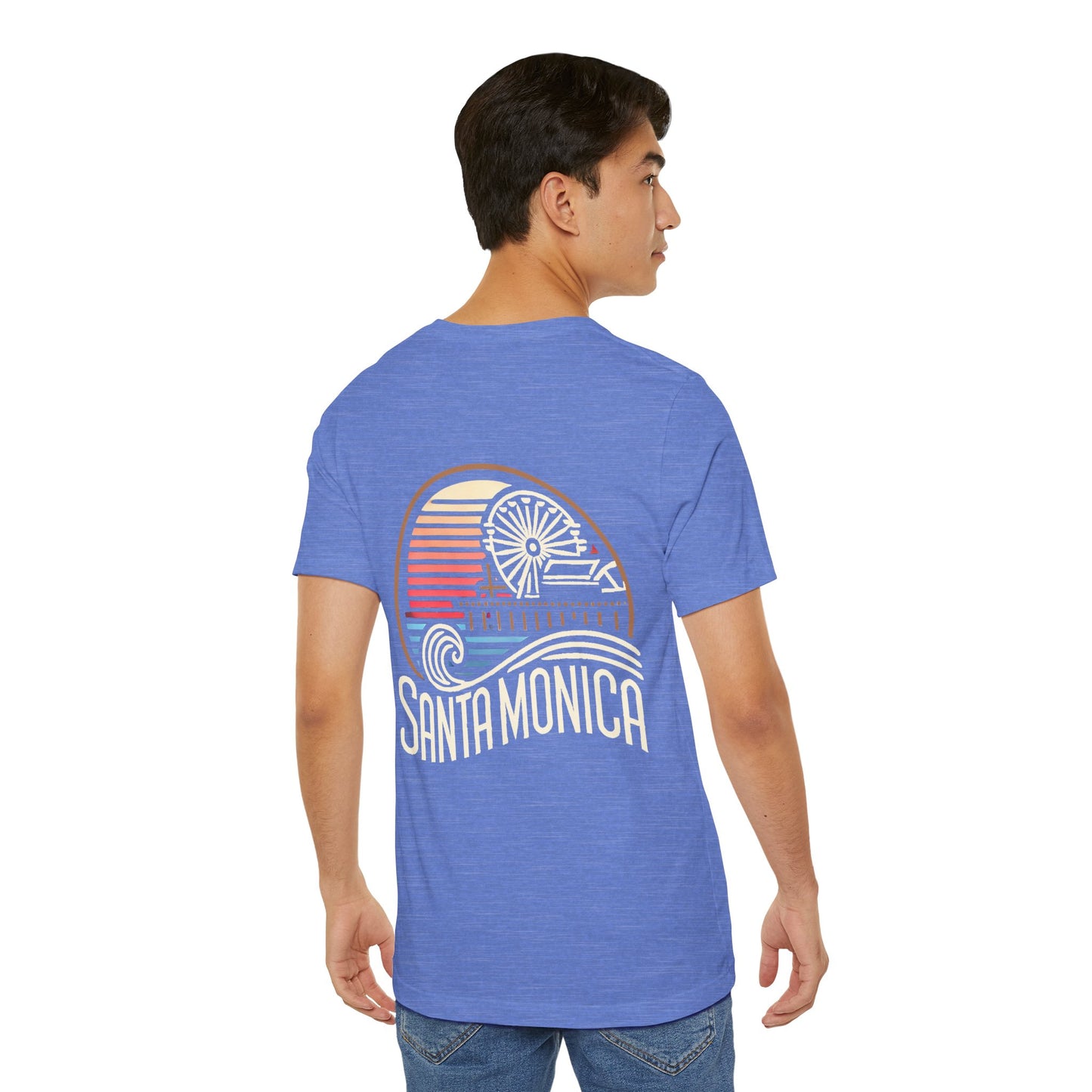 Vibrant Santa Monica Unisex Jersey Short Sleeve Tee