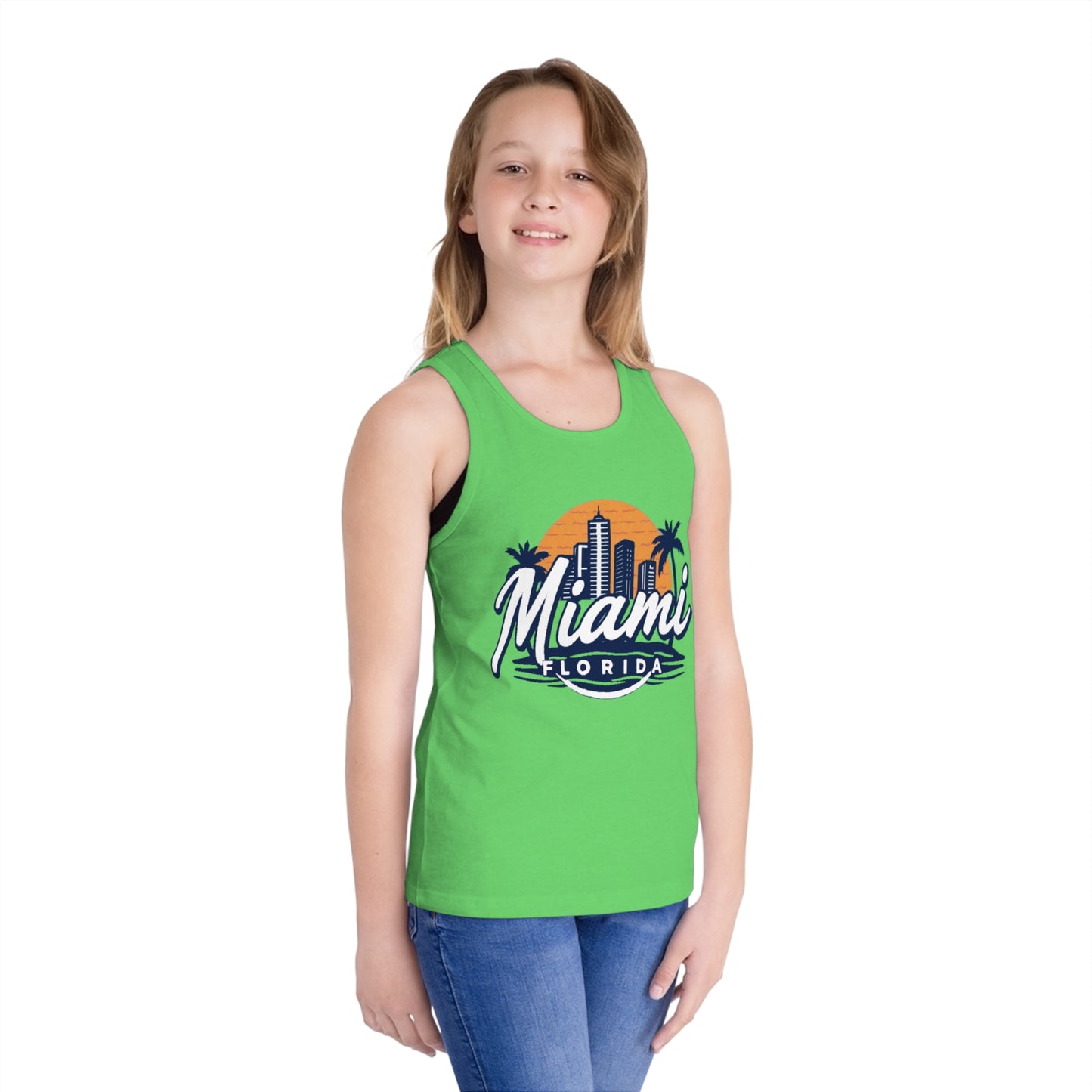 Retro Miami Unisex Kids Jersey Tank Top