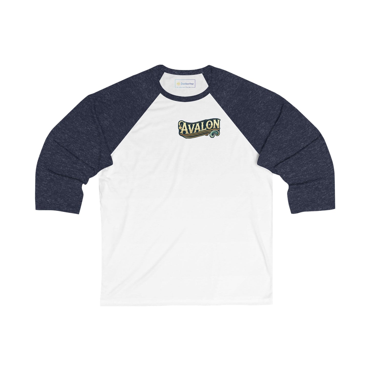Elegant Avalon Men's 3/4 Sleeve Baseball Tee
