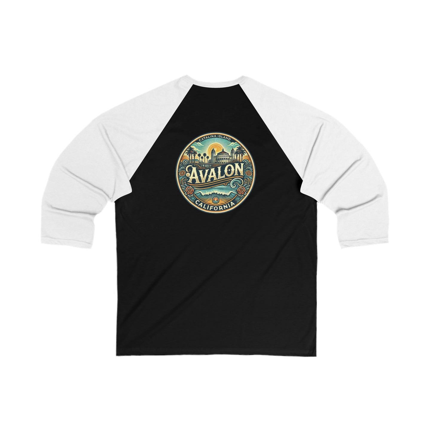 Elegant Avalon Men's 3/4 Sleeve Baseball Tee