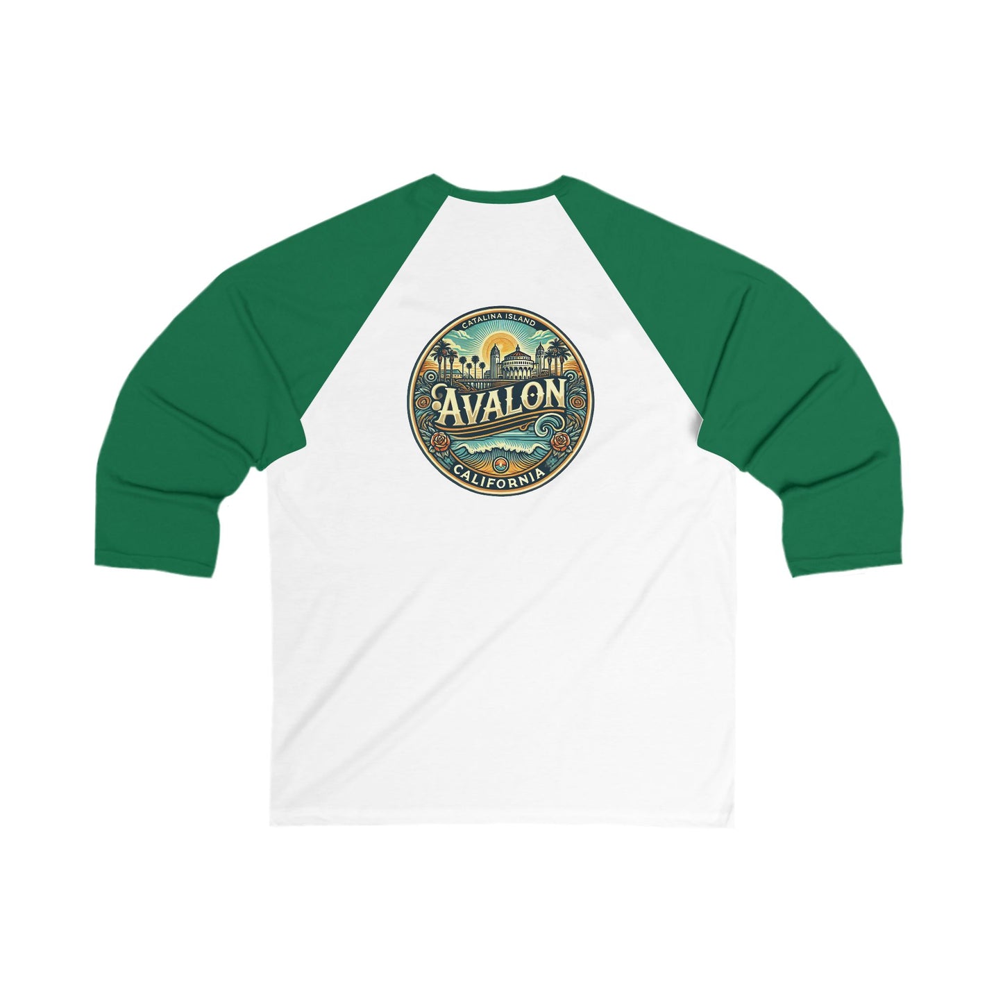 Elegant Avalon Men's 3/4 Sleeve Baseball Tee