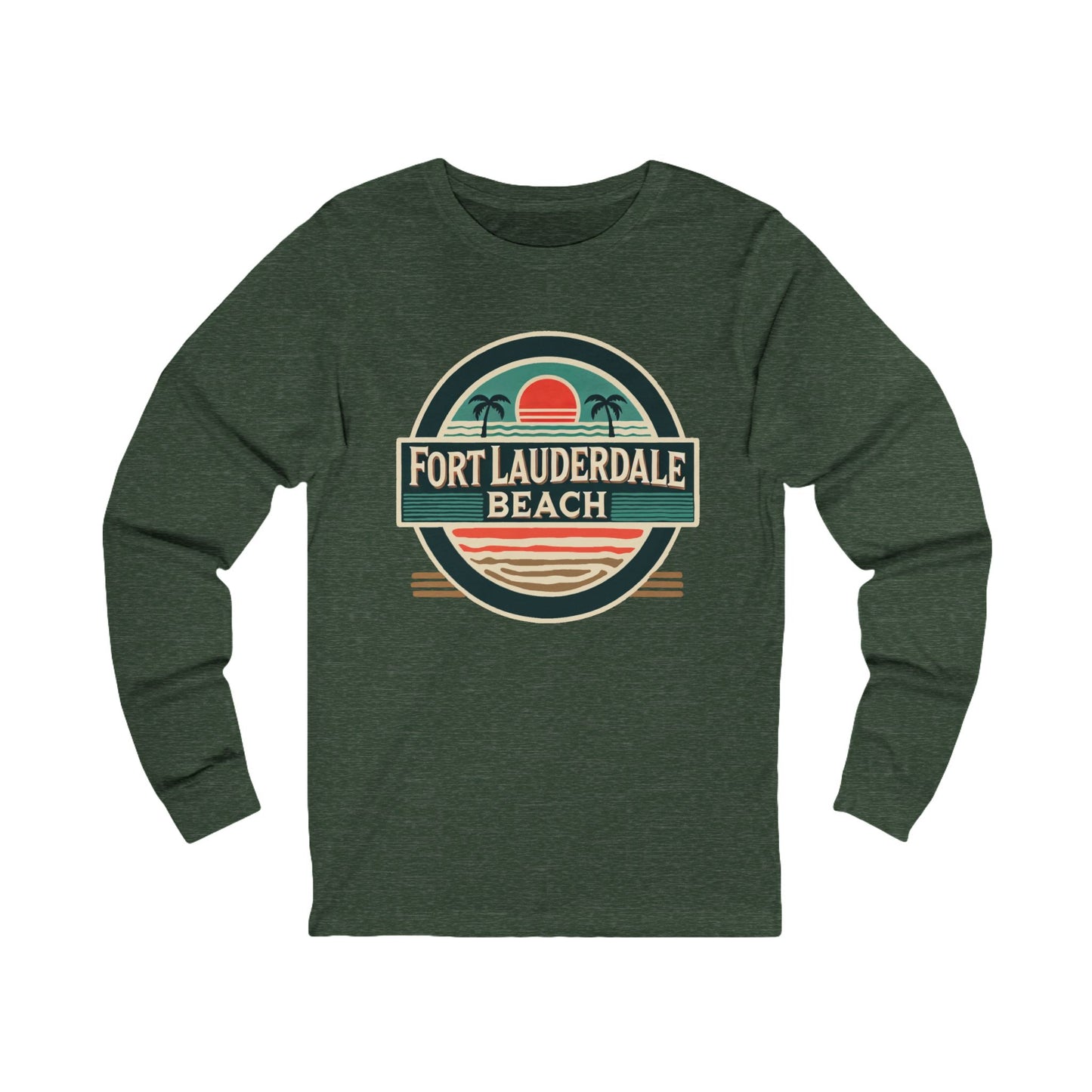 Vintage Fort Lauderdale Unisex Jersey Long Sleeve Tee