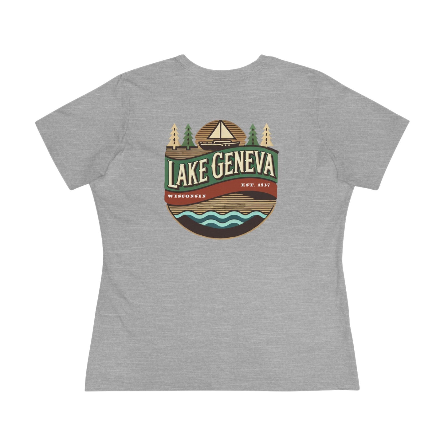 Retro Lake Geneva Women's Cotton Tee