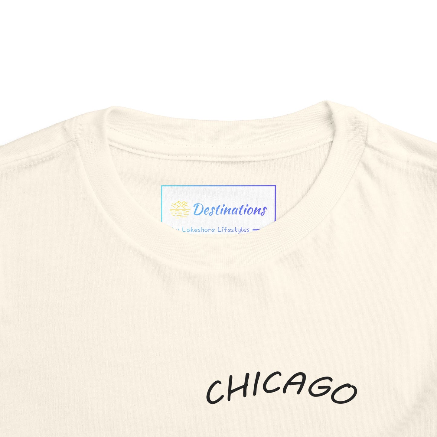 Retro Chicago Sunset Unisex Toddler Short Sleeve Tee