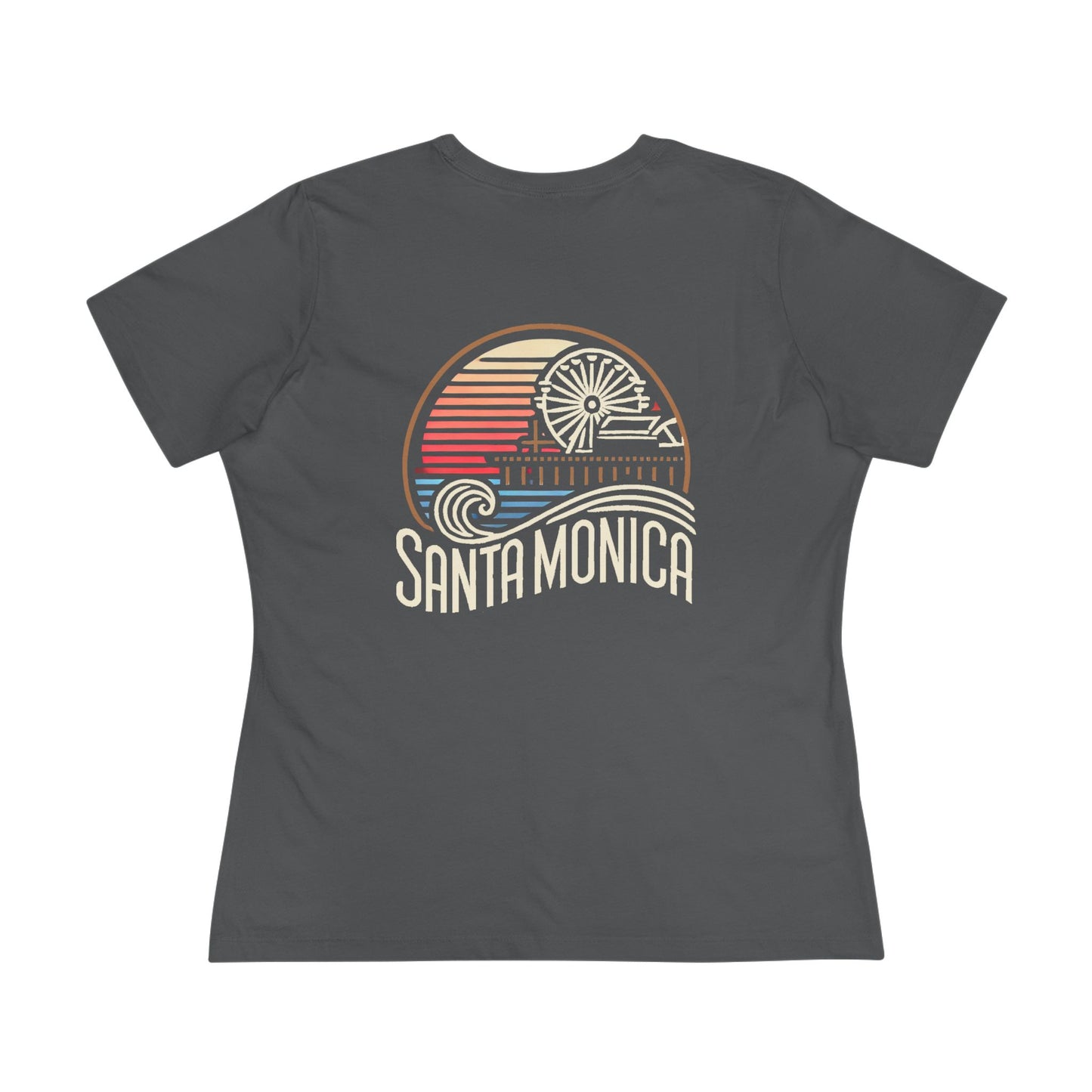 Vibrant Santa Monica Women's Cotton Tee