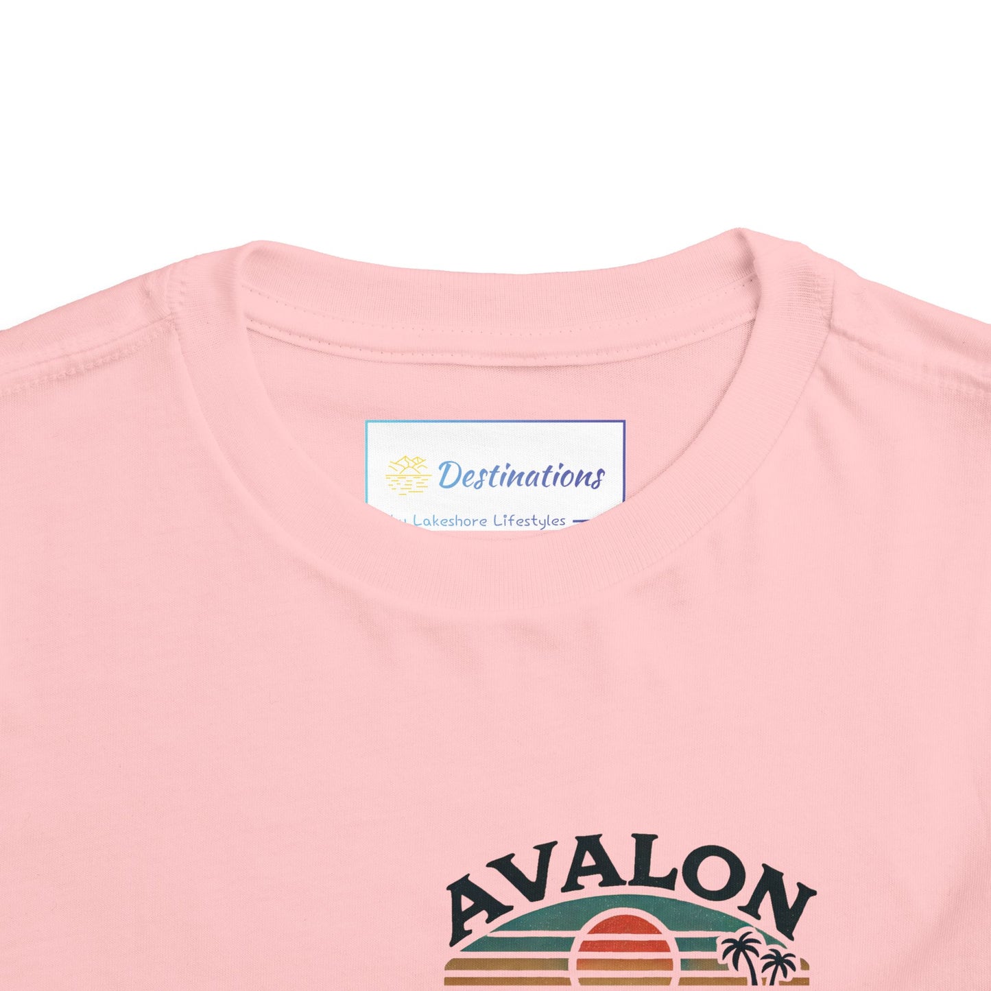 Retro Avalon Sunset Unisex Toddler Short Sleeve Tee