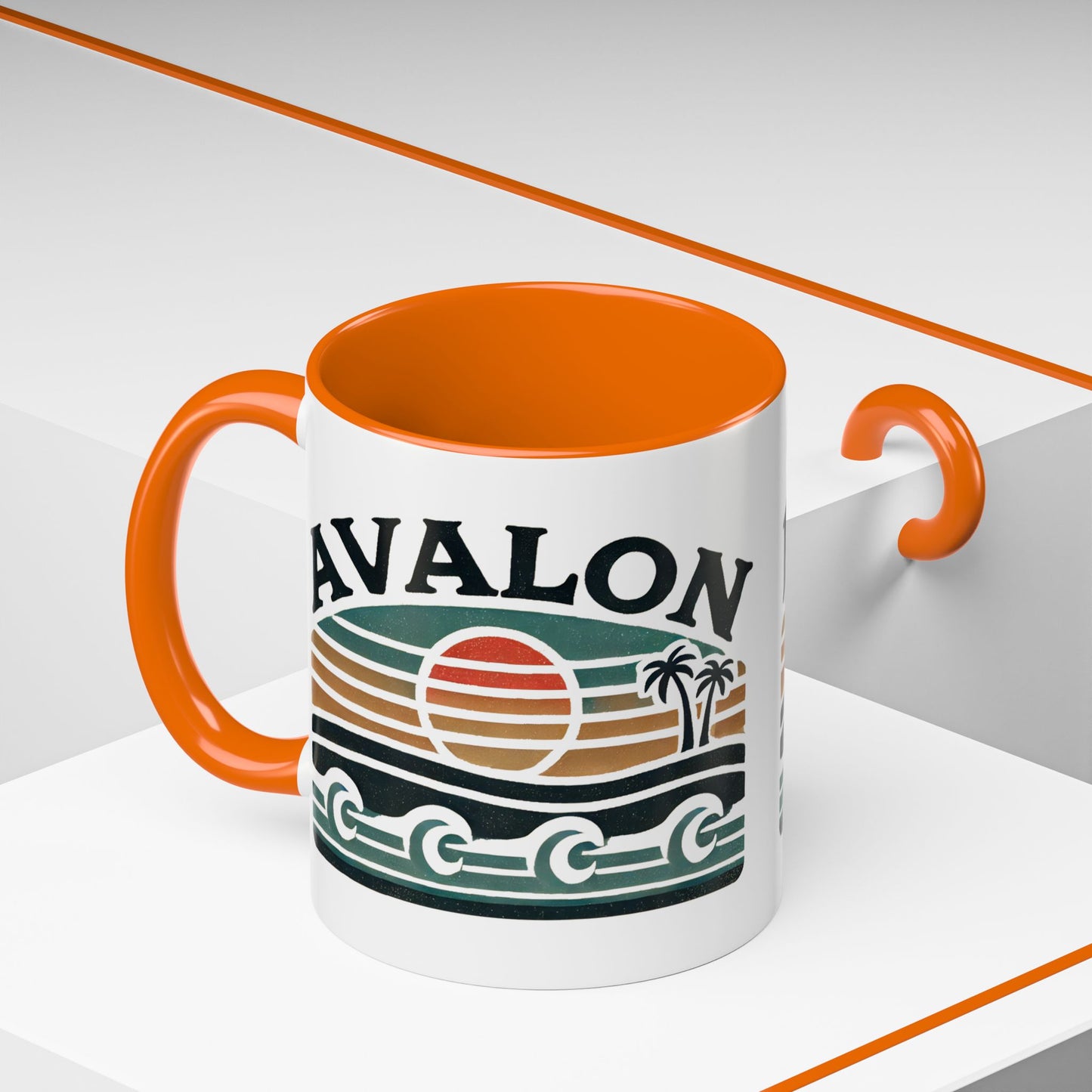 Retro Avalon Accent Coffee Mug