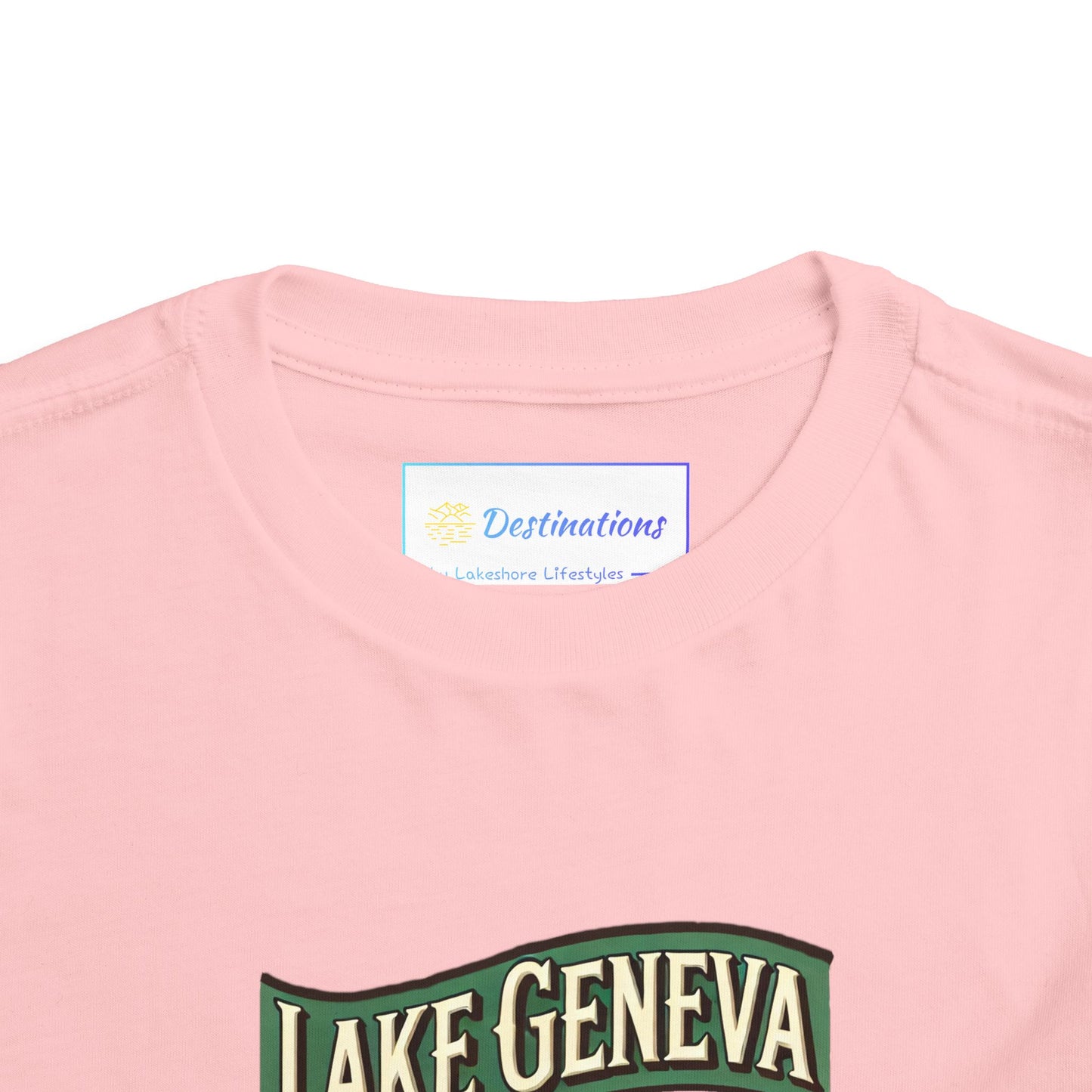 Retro Lake Geneva Unisex Toddler Short Sleeve Tee