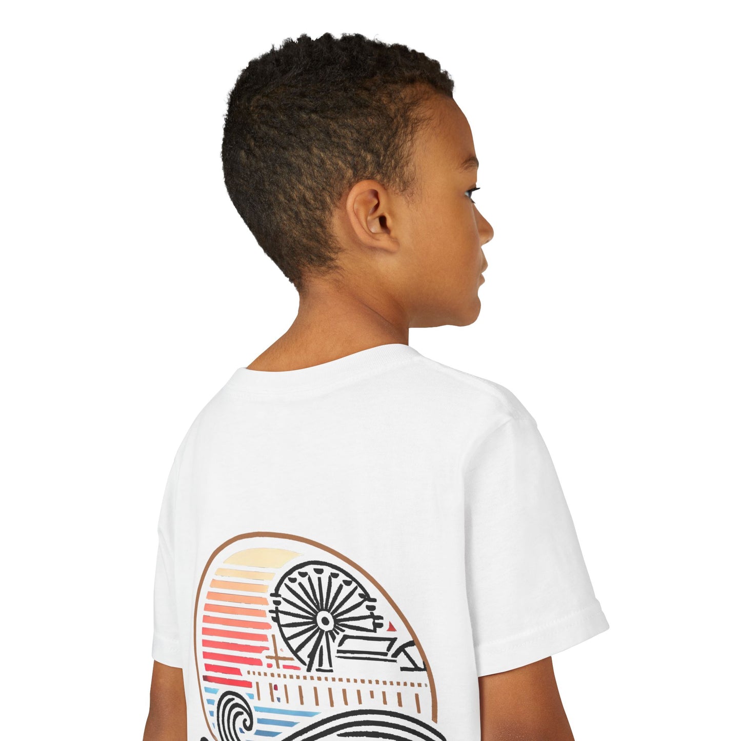 Vibrant Santa Monica Youth Short Sleeve Tee