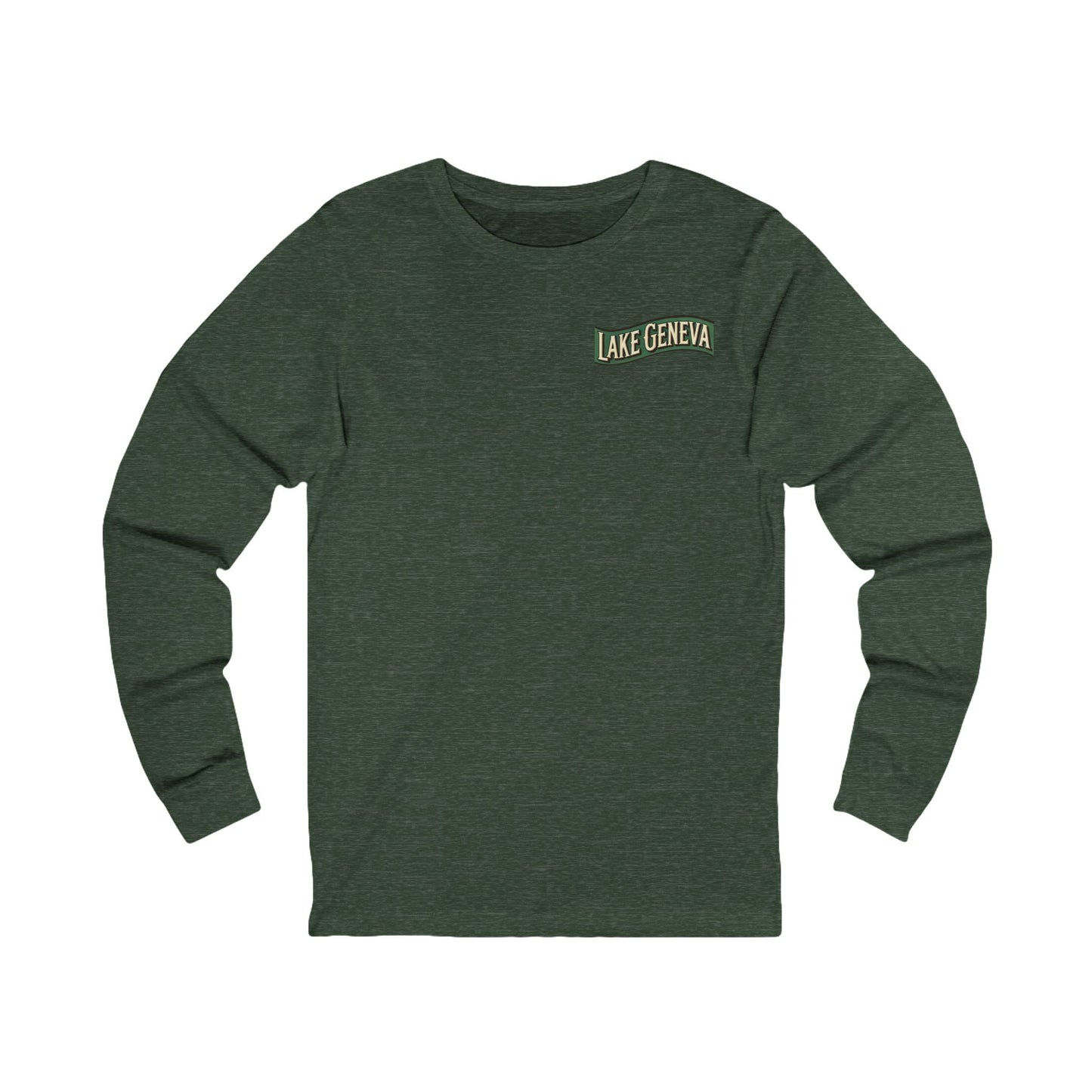 Retro Lake Geneva Unisex Jersey Long Sleeve Tee