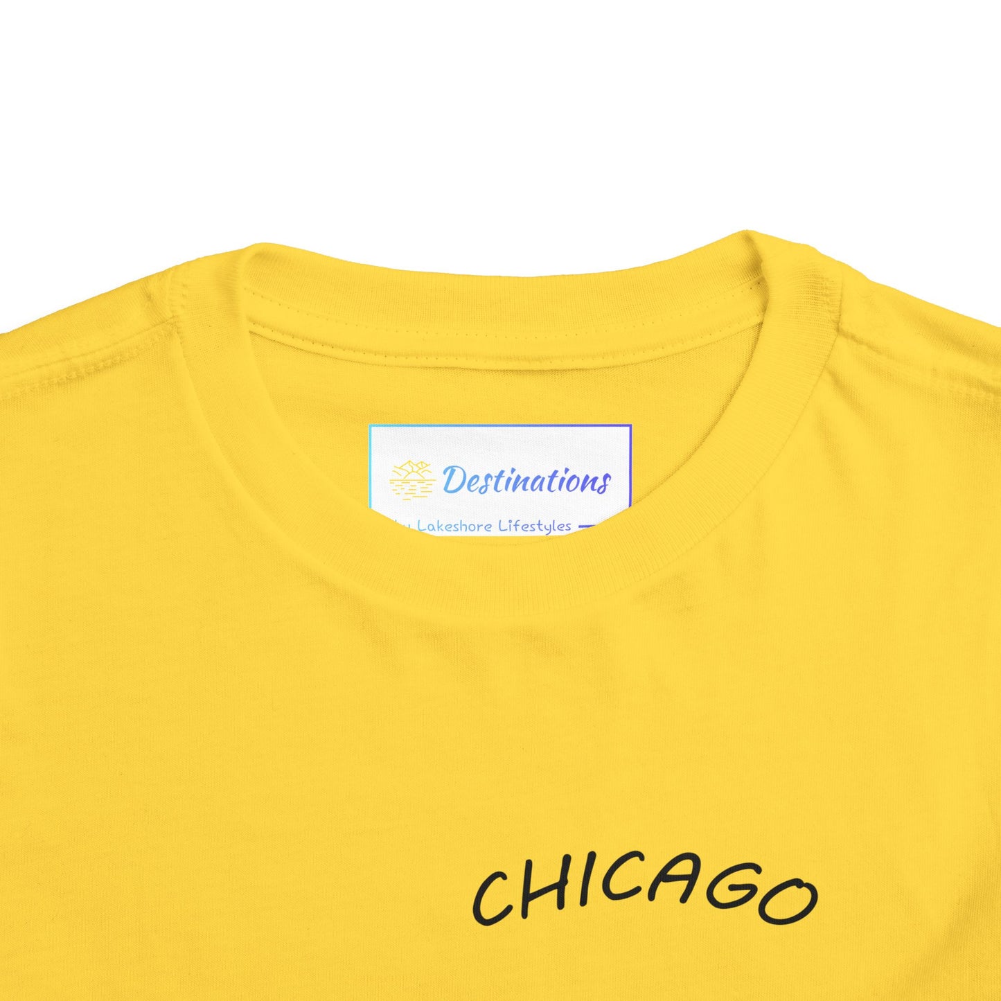 Retro Chicago Sunset Unisex Toddler Short Sleeve Tee