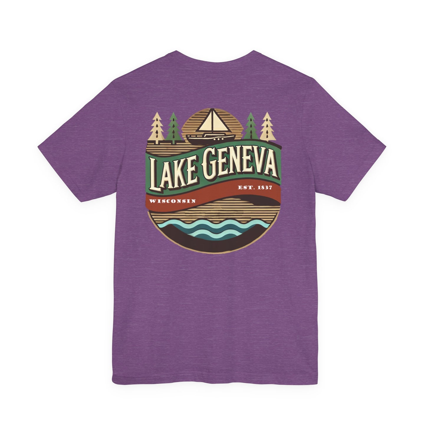 Retro Lake Geneva Unisex Jersey Short Sleeve Tee