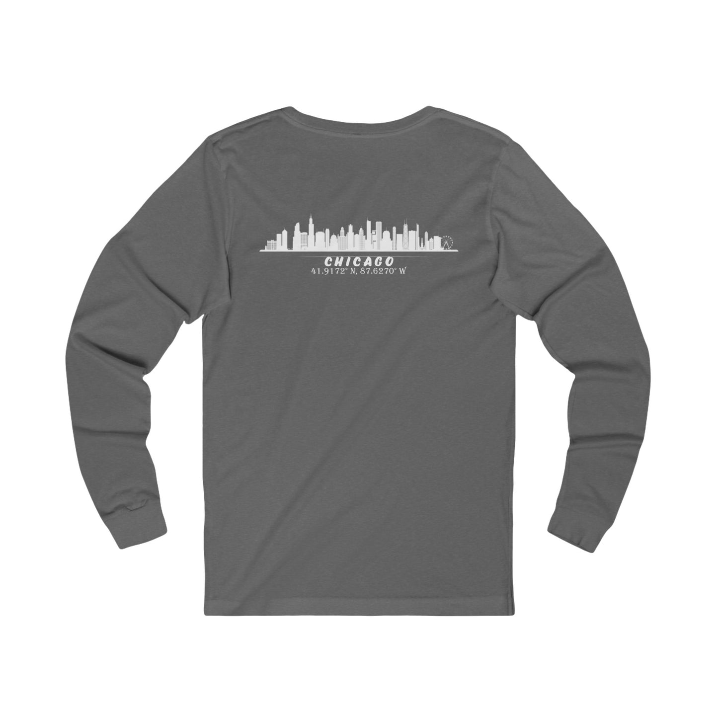 Latitudes Chicago Skyline Unisex Jersey Long Sleeve Tee