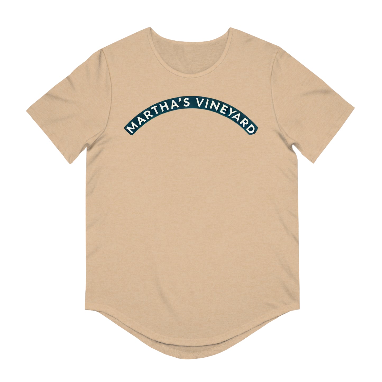 Vintage Martha's Vineyard Men's Jersey Curved Hem Tee