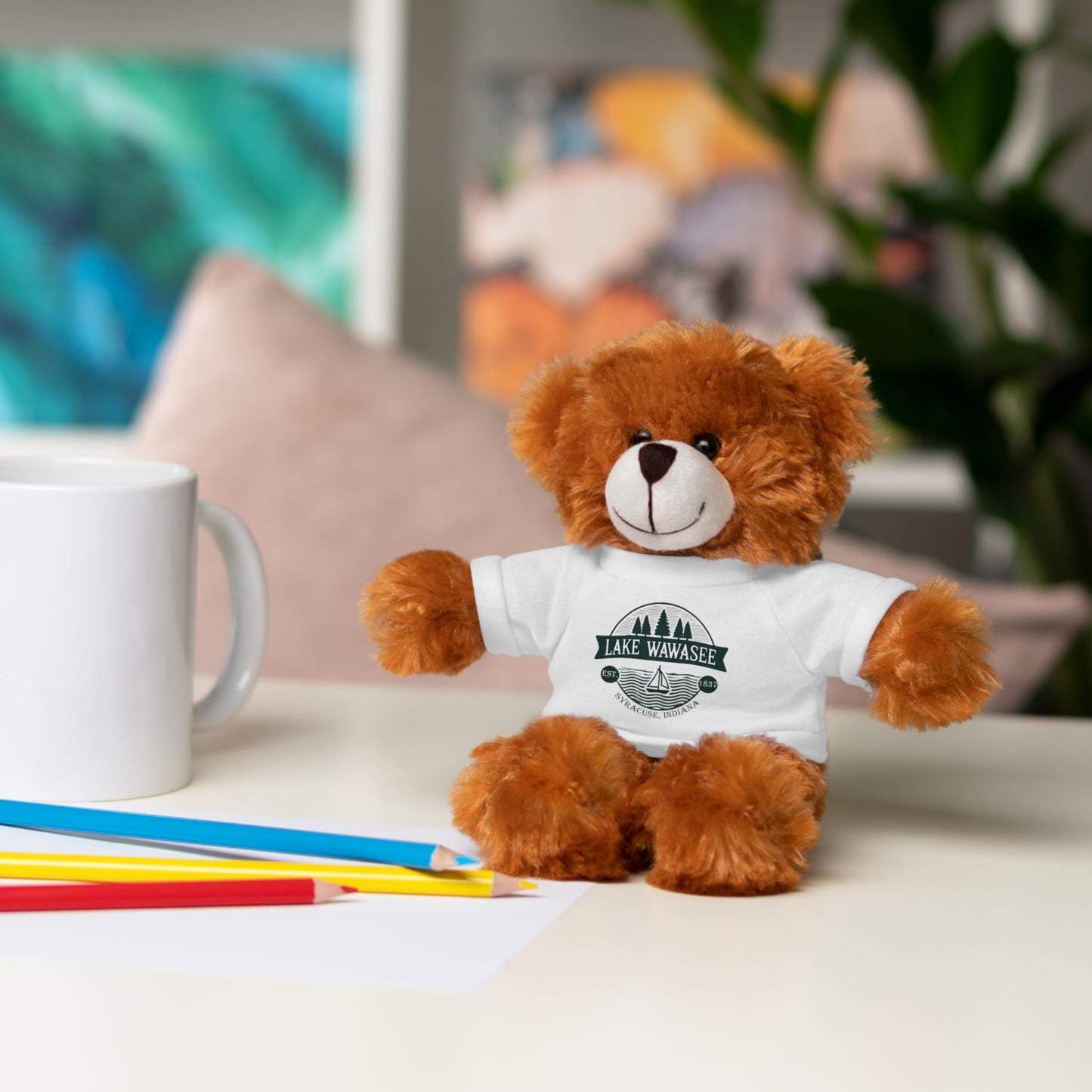 Vintage Lake Wawasee Stuffed Animals with Tee