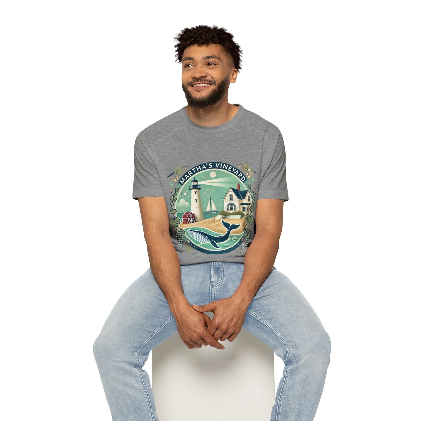 Vintage Martha's Vineyard Men's Raglan T-Shirt