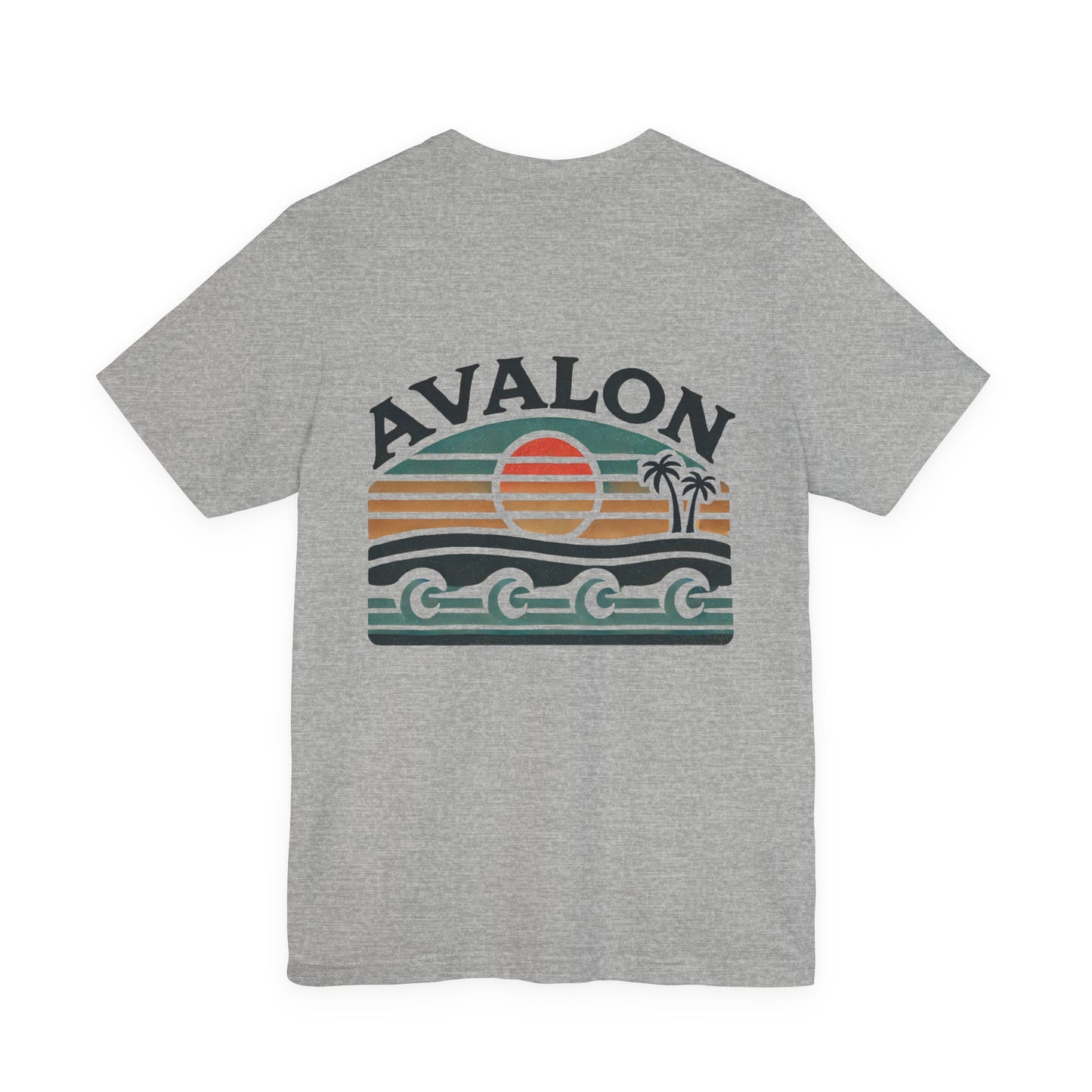 Retro Avalon Sunset Unisex Jersey Tee