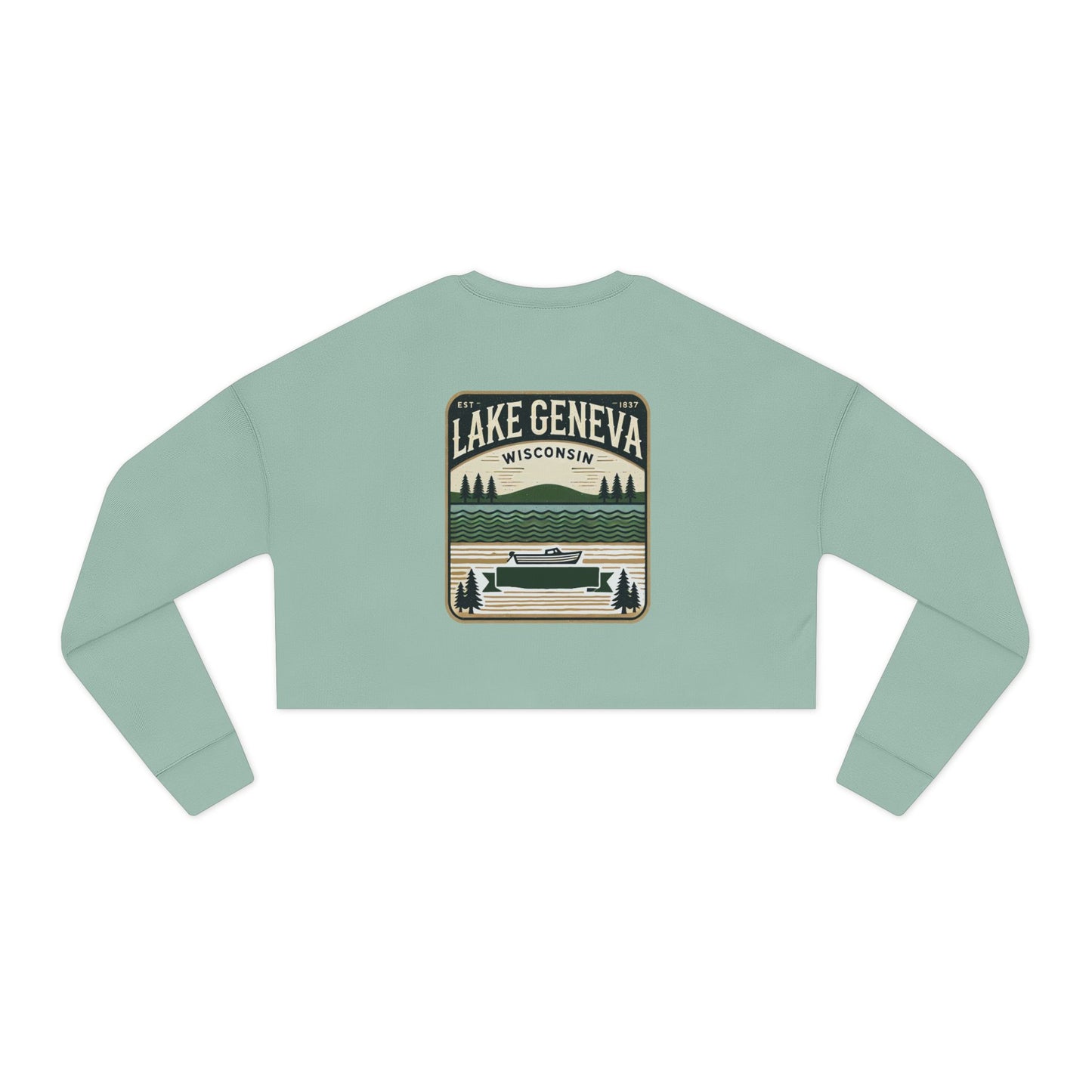Vintage Lake Geneva Women's Cropped Sweatshirt