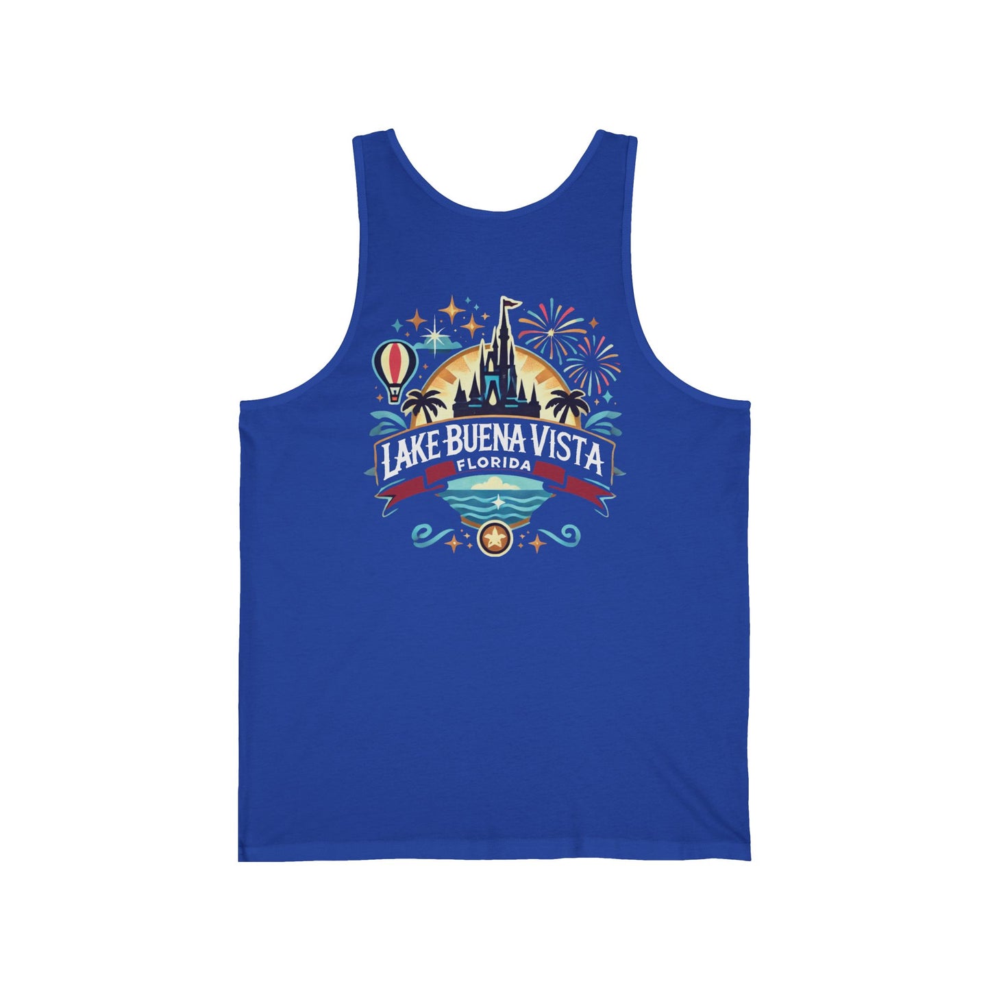 Adventurous Lake Buena Vista Unisex Jersey Tank