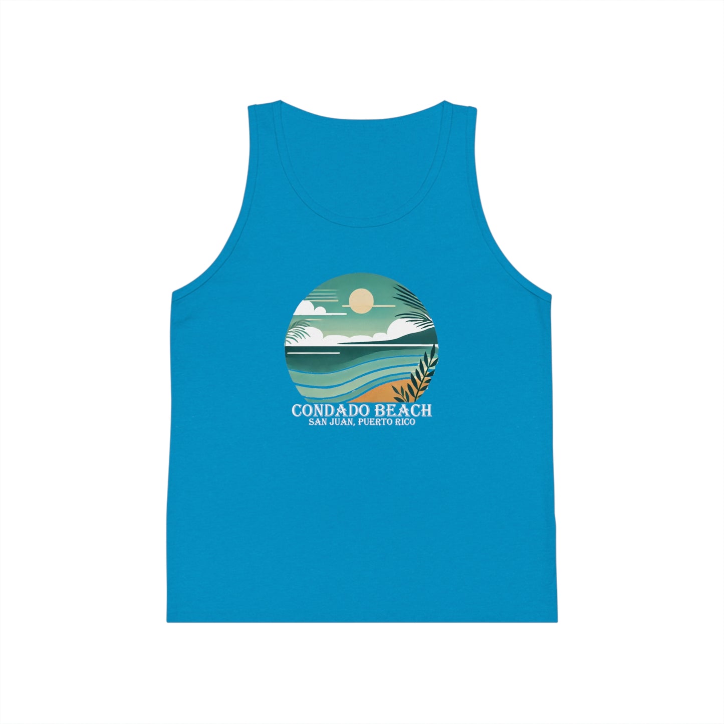 Coastal Vibes Condado Beach Unisex Kids Jersey Tank Top