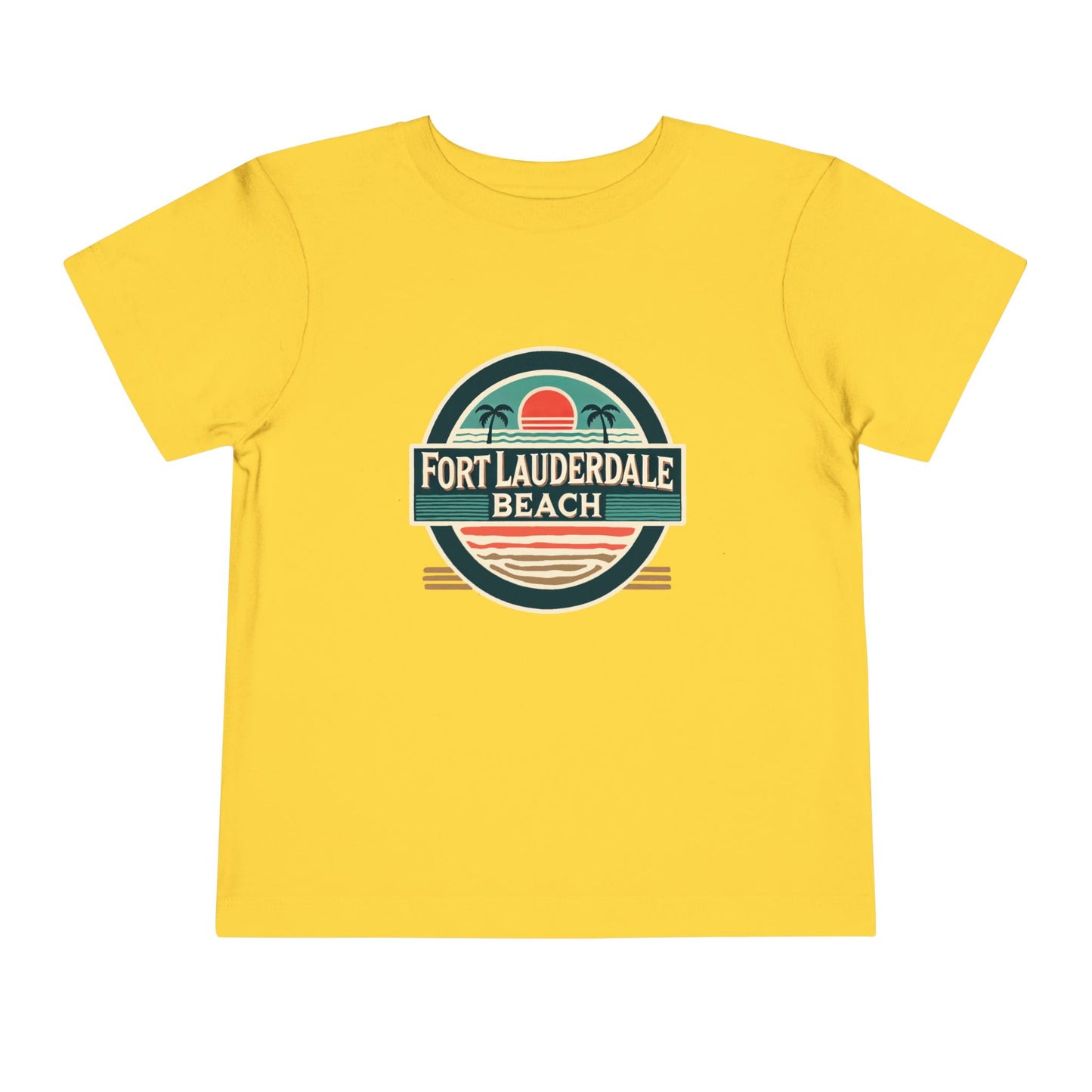 Vintage Fort Lauderdale Unisex Toddler Short Sleeve Tee
