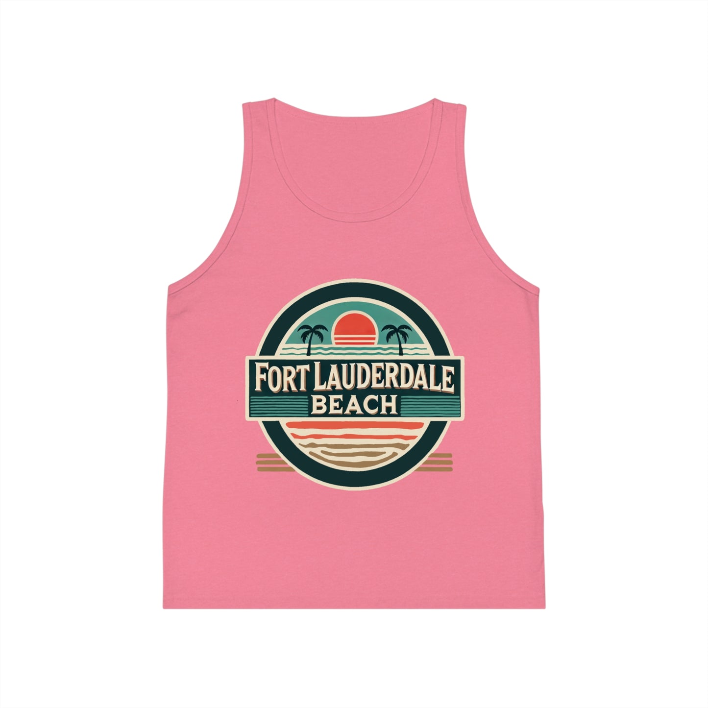 Vintage Fort Lauderdale Unisex Kids Jersey Tank Top