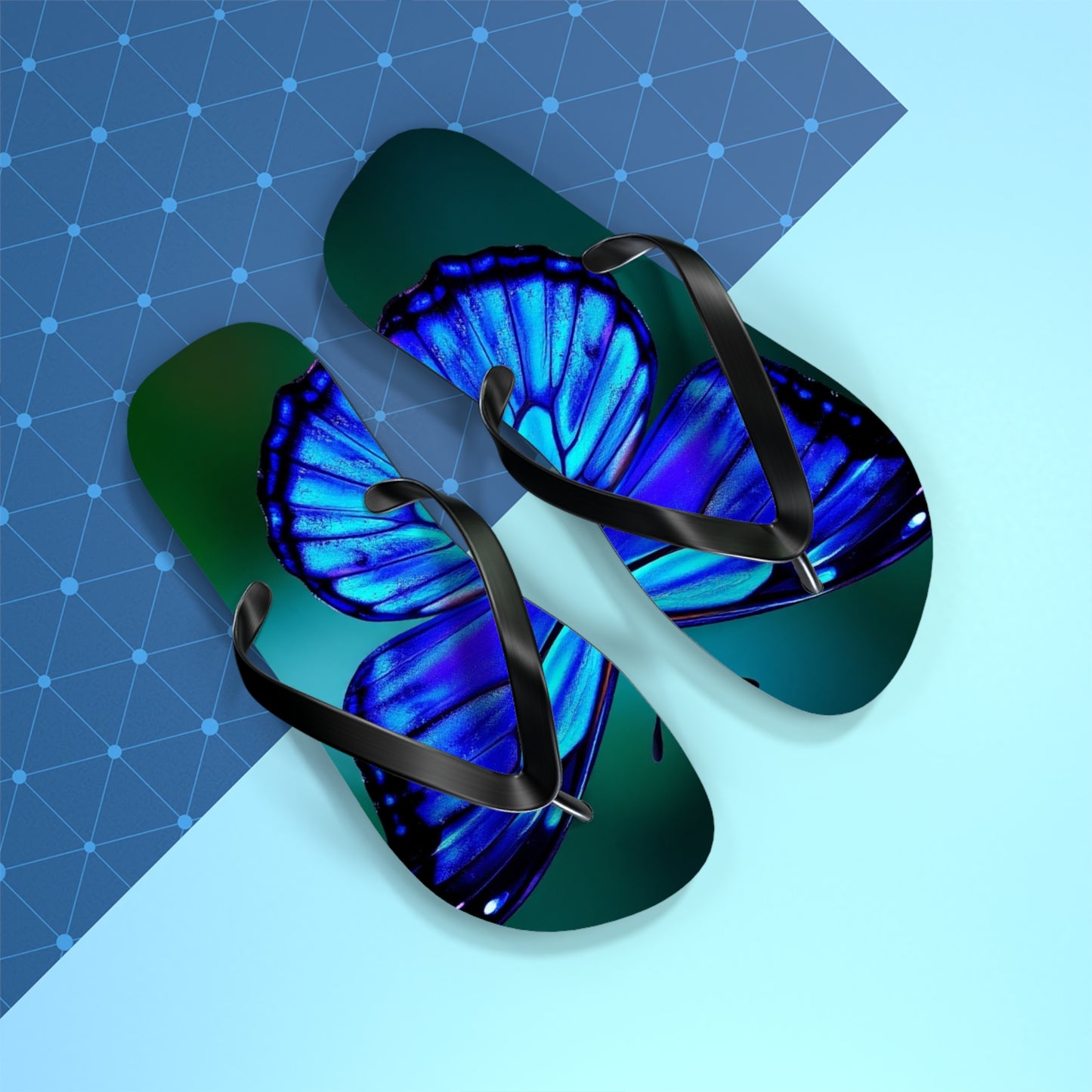 Mystical Butterfly #2 Flip Flops