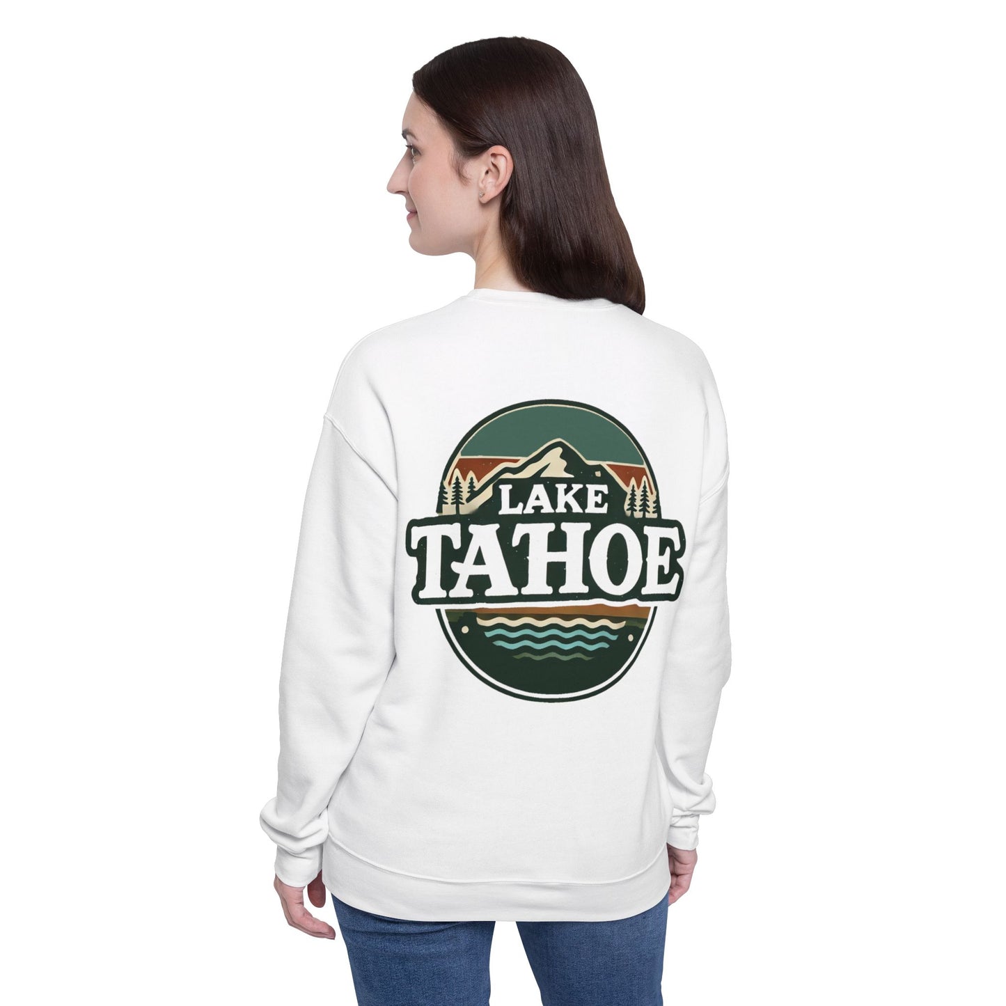 Vintage Lake Tahoe Unisex Drop Shoulder Sweatshirt