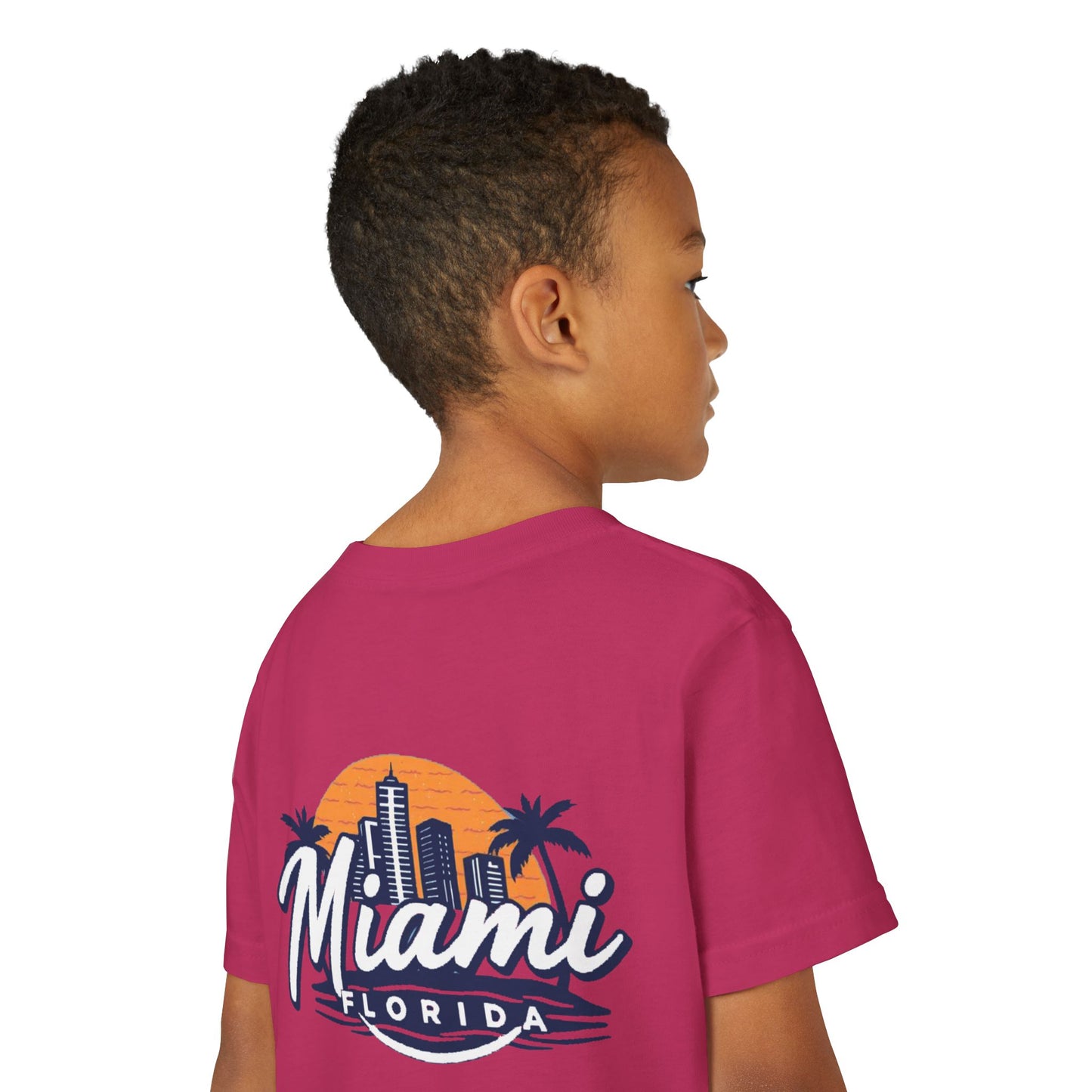 Retro Miami Unisex Youth Short Sleeve Tee