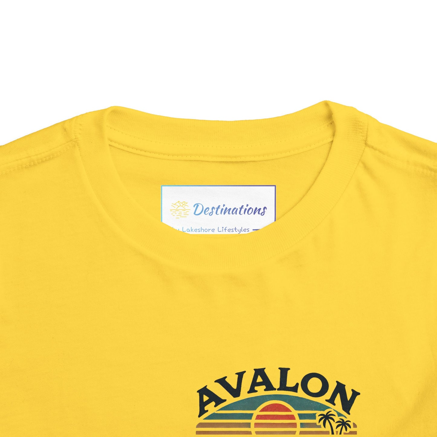 Retro Avalon Sunset Unisex Toddler Short Sleeve Tee