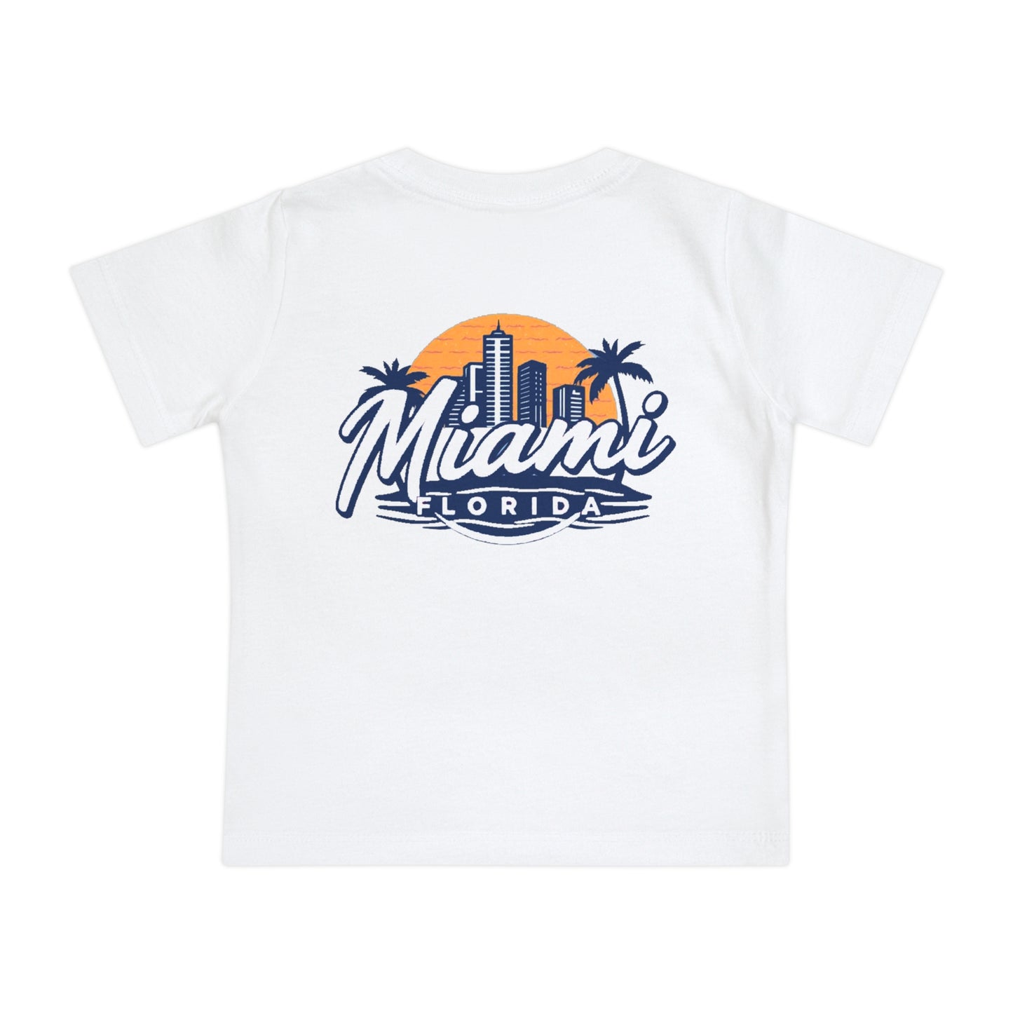 Retro Miami Unisex Baby Short Sleeve T-Shirt
