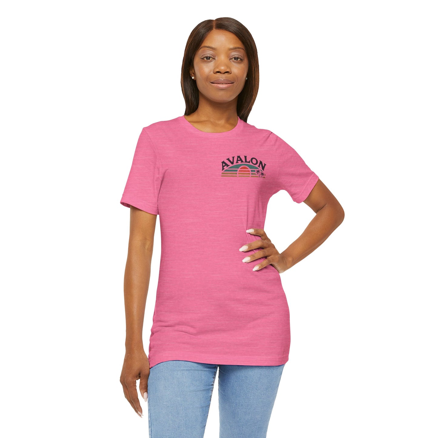 Retro Avalon Sunset Unisex Jersey Tee