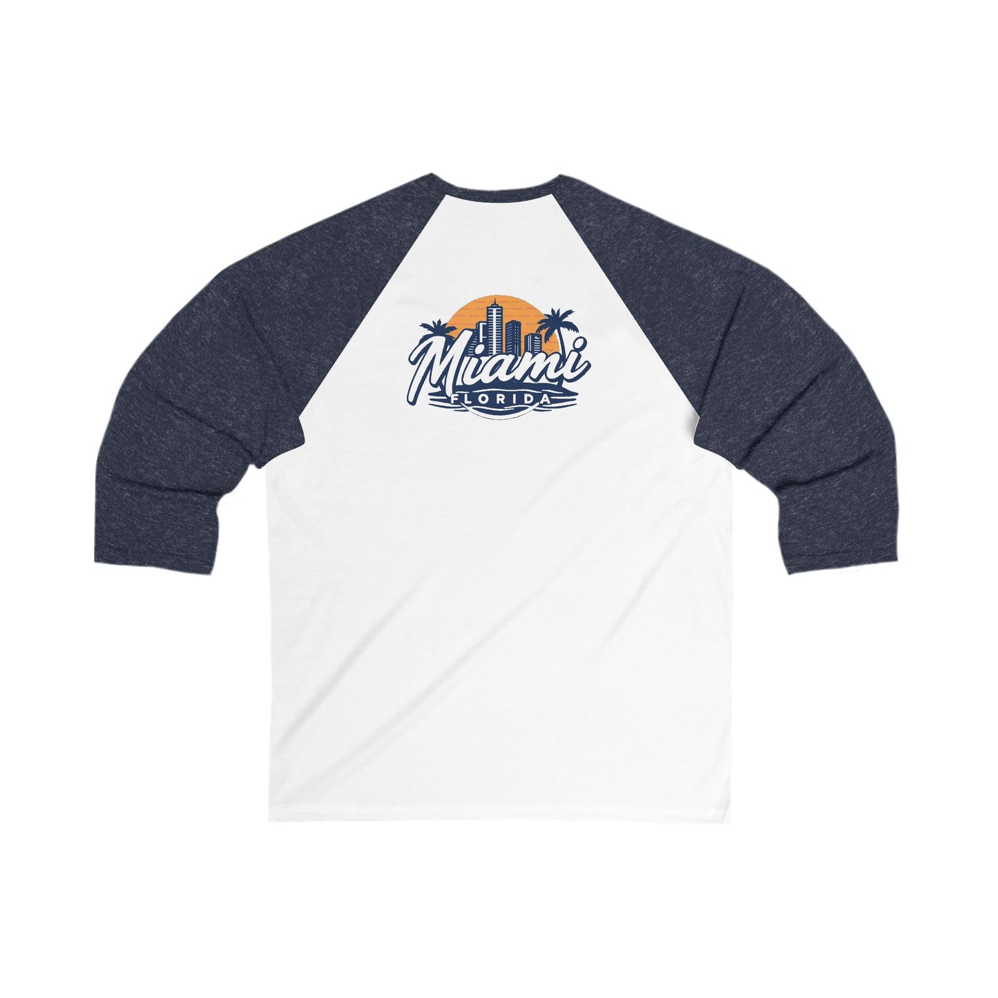 Retro Miami Men's 3/4 Sleeve Baseball Tee